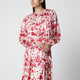 Isabel Marant Firma Blouse In Printed Silk Dévoré Georgette