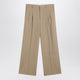Ami Paris Beige Wool Trousers