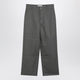 Ami Paris Grey Wool Canvas Workwear Trousers
