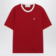 Ami Paris Ruby Red/Ivory Ami De Coeur Cotton T-Shirt