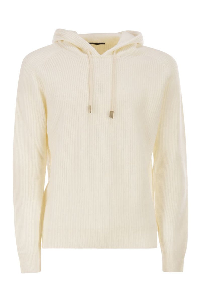 Tagliatore Hunter - Ribbed Jumper With Hood
