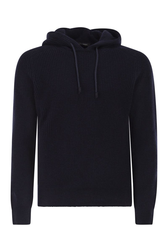 Tagliatore Hunter - Ribbed Jumper With Hood