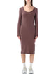 Nike Nike Ribbed Fitted Midi Dress