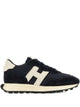 Hogan Navy Blue Leather Flat Shoes