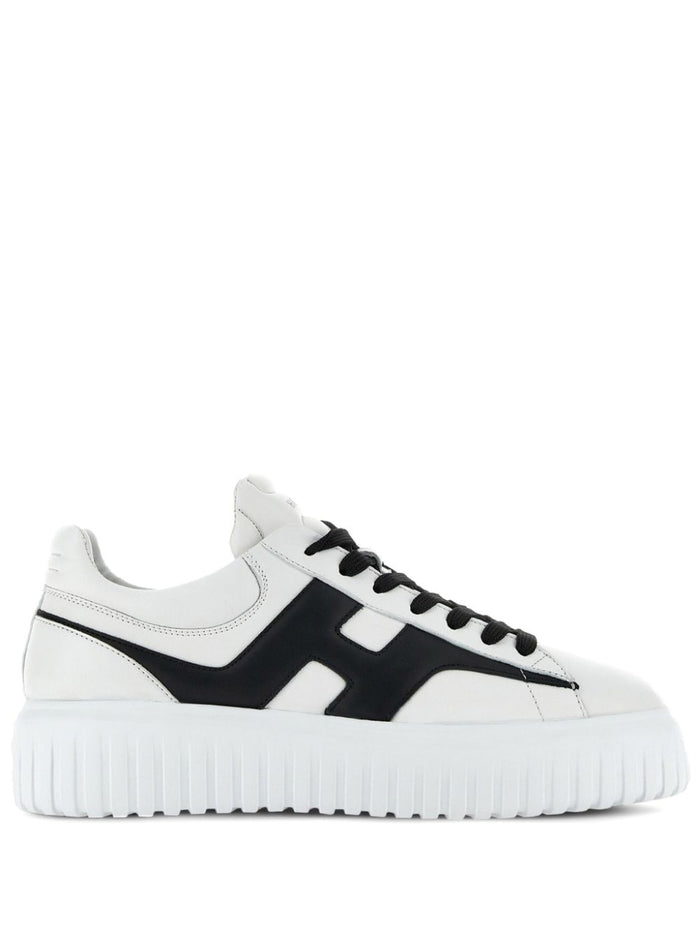 Hogan H-Stripes Leather Sneakers