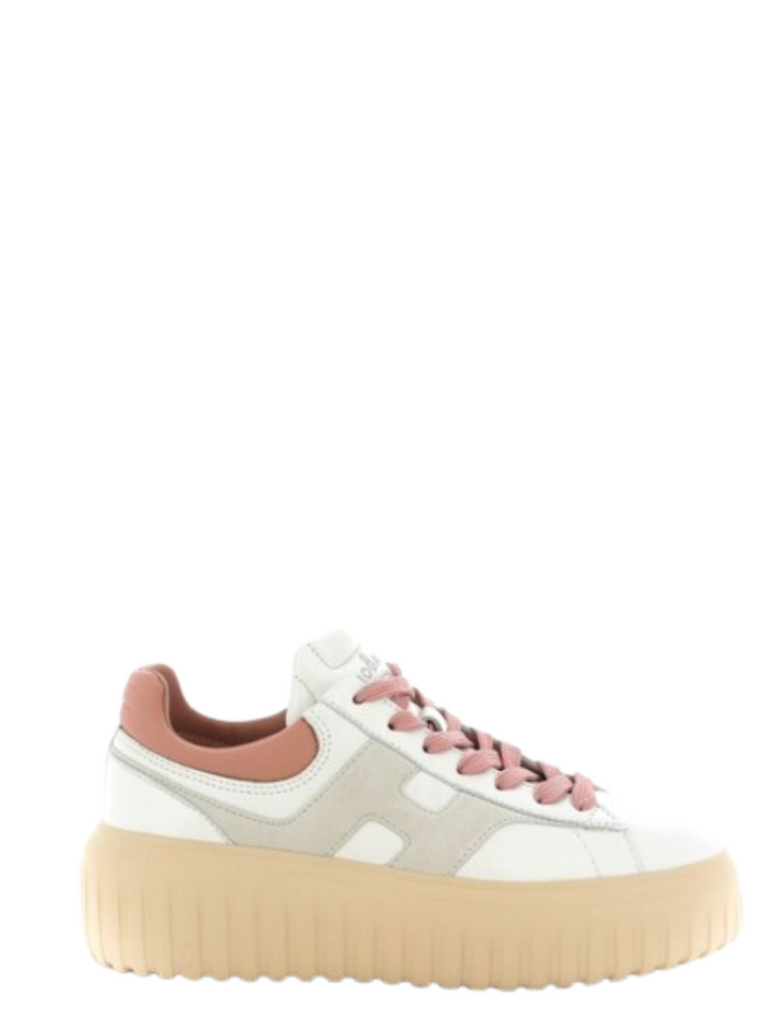 Hogan H-Striped Platform Low-Top Sneakers