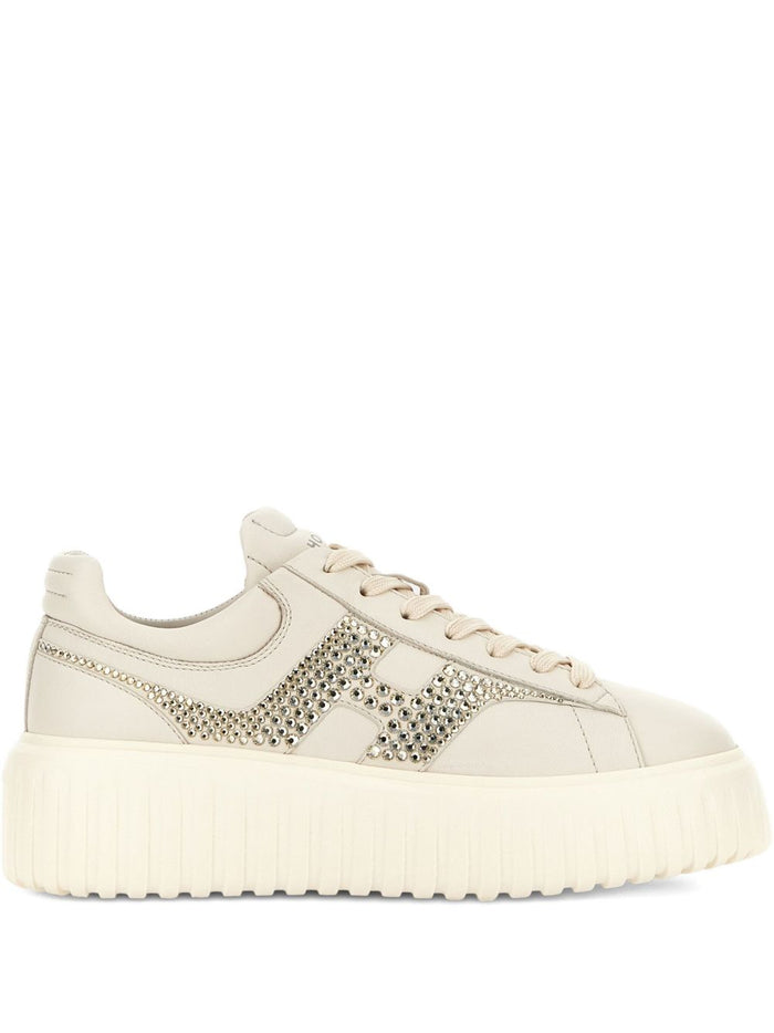 Hogan H-Stripes Leather Sneakers