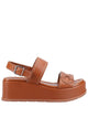 Hogan H703 Leather Platform Sandals