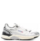 Autry White Grey Leather Panelled Flat Shoes