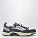 Autry Hyperway Sneakers In Blue And Silver Mesh And Suede
