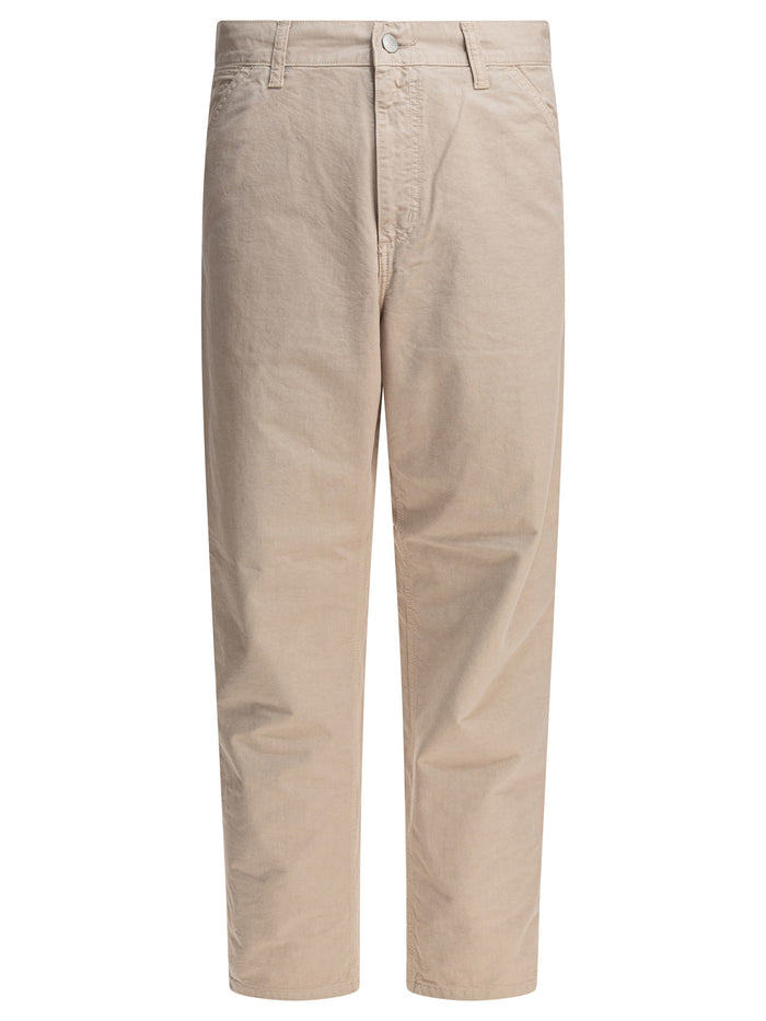 Carhartt Wip Cotton Beige Trousers