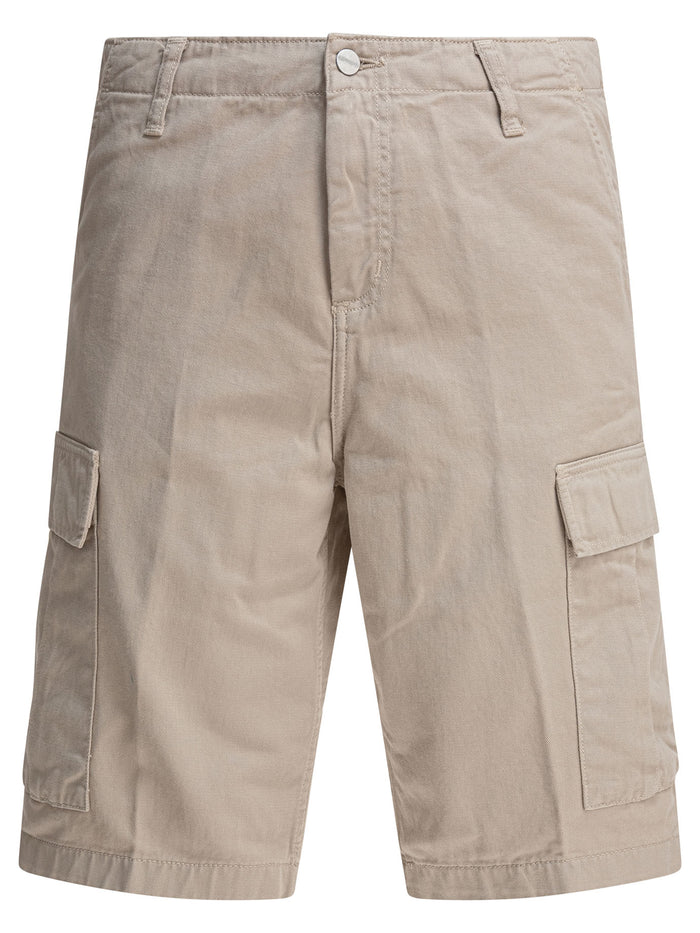 Carhartt Wip Cotton Beige Shorts