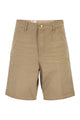 Carhartt Wip Denim Bermuda Shorts With Logo On The Back