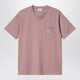 Carhartt Wip S/S Hudson Pocket T-Shirt In Daphne Colour