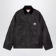 Carhartt Wip Alumni Chore Coat Jacket In Black Nylon