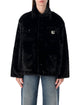 Carhartt Wip Carhartt Wip Black Faux Fur W’ Olney Michigan Coat