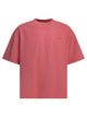 Carhartt Wip Benton Crewneck Fuchsia Cotton T-Shirt
