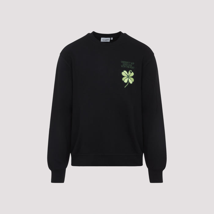 Carhartt Wip Black Clover Cotton Sweatshirt