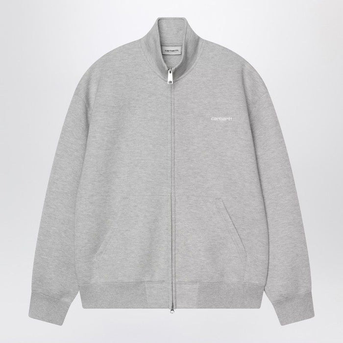 Carhartt Wip Alda Zip Sweat Jacket Grey Heather/White