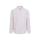 Carhartt Wip Red And White Deven Cotton Shirt