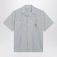 Carhartt Wip Leavel Shortsleeve Striped Seersucker Shirt In Blue
