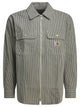 Carhartt Wip Mercer Grey Cotton Overshirt Jacket