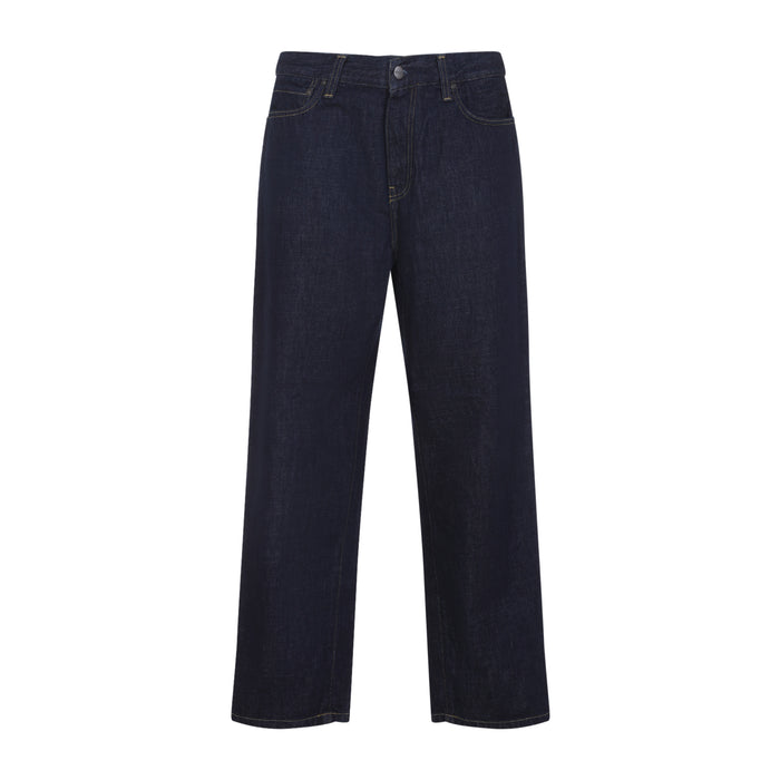 Carhartt Wip Blue Cotton Aaron Pants