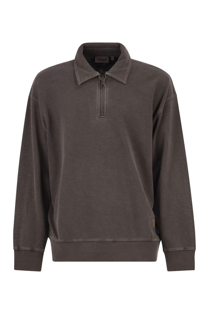 Carhartt Wip Faded Cotton Half-Zip Sweatshirt