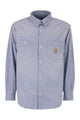 Carhartt Wip Cotton Shirt With Paint Splatter Details