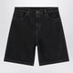 Carhartt Wip Brandon Loosefit Lowrise Denim Shorts In Black