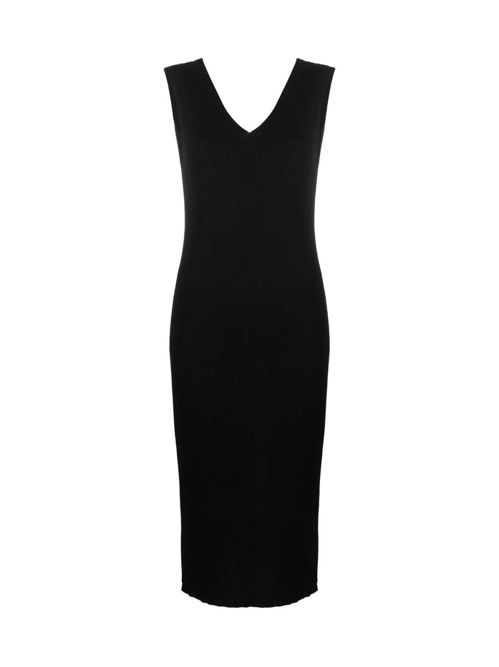 Moncler Knit Logo Midi Dress