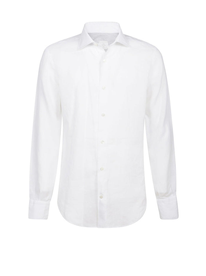 Eleventy White Linen Shirt