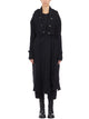 Masnada Cappotto In Maglia Con Cappuccio