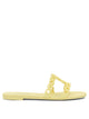 Aquazzura Infinity Chain Yellow Plastic Slides