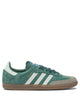 Adidas Originals Green Leather Fabric Sneakers