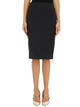 Elisabetta Franchi Gonna In Crepe Con Zip