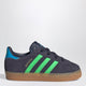 Adidas Originals Blue/Green Gazelle Trainers With Elastic Laces