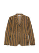 Alberto Biani Striped Silk Blazer Jacket