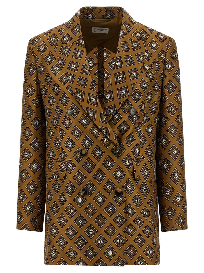 Alberto Biani Tie-Print Blazer