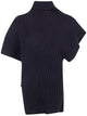 Homme Plisse Cotton Cashmere Knit Top