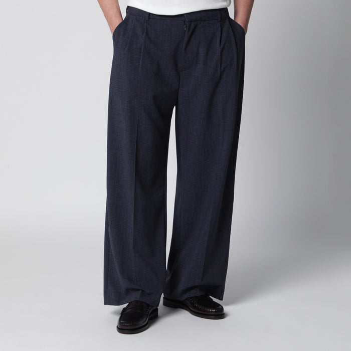 Thestroy Blue Denim Inno Trousers In Viscose Blend