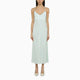 Ivy Oak Noel Light Aqua Satin Dress