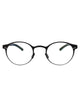 Mykita Black Clear Metal Glasses