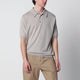 John Smedley Isis Light Beige Cotton Polo Shirt