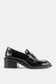 Jimmy Choo Loafer En Cuir Spazzolato Tylor 60 Noir Talon Bloc Jimmy Choo