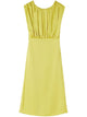 Jil Sander Vestido Midi Fruncido