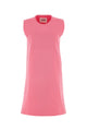Jil Sander Fluo Pink Polyester Mini Dress