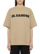 Jil Sander Beige Cotton Tee Shirt