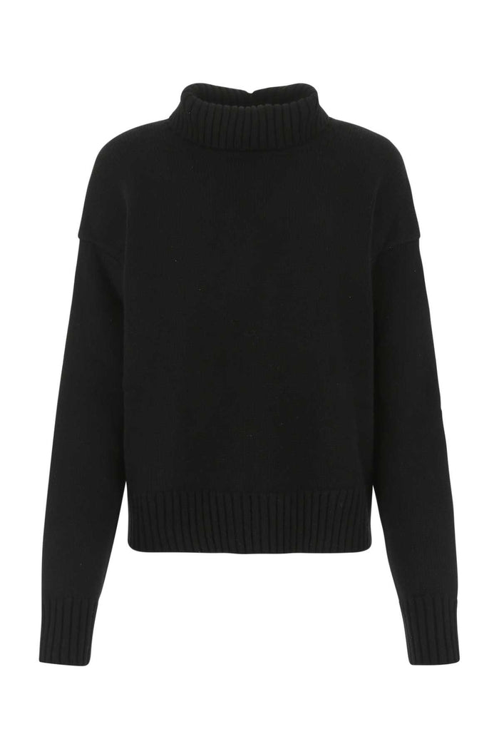 Jil Sander Black Cashmere Blend Oversize Sweater