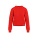 Jil Sander Red Ribbed Knit Sweater